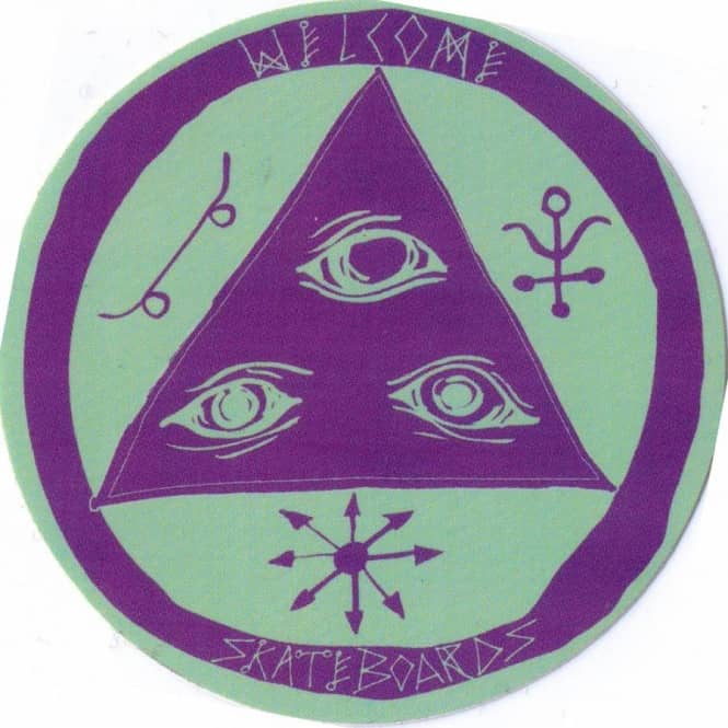 Triangle Skate Logo - Welcome Skateboards Logo Sticker - ACCESSORIES from Native Skate ...