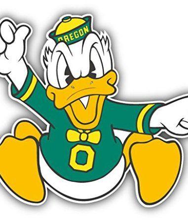 Duck Logo - Oregon Ducks NCAA USA College Sport Duck Logo Vinyl Sticker 5 X 4 ...