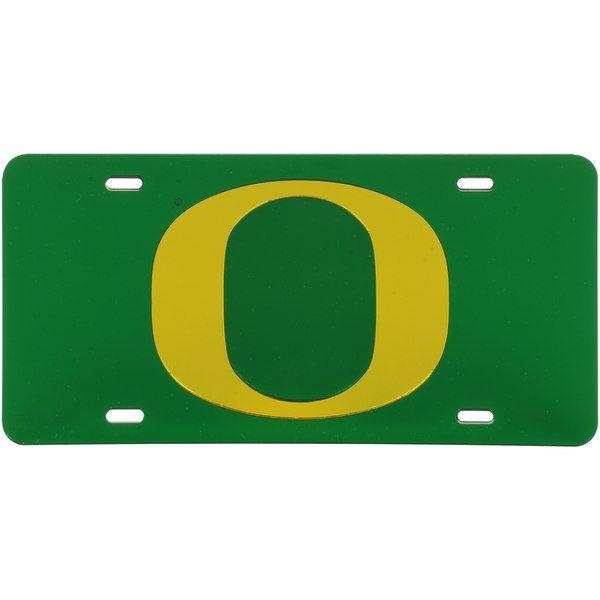 Oregon Ducks Logo - WinCraft Oregon Ducks Logo Crystal Mirror License Plate. Official