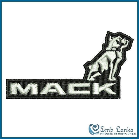 Mack Truck Logo - Mack Truck Logo 2 Embroidery Design | Emblanka.com
