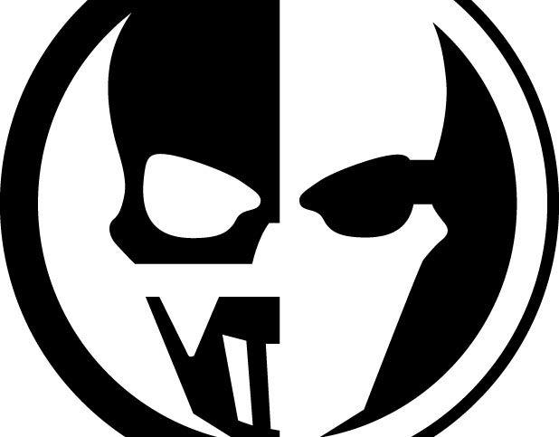 Black and White Ghost Logo - Black head Logos