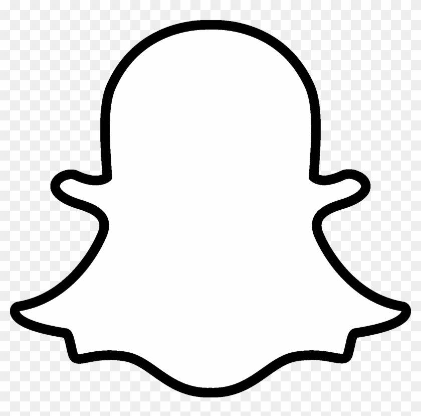 Black and White Ghost Logo - Snapchat Logo snapchat Ghost Black And White
