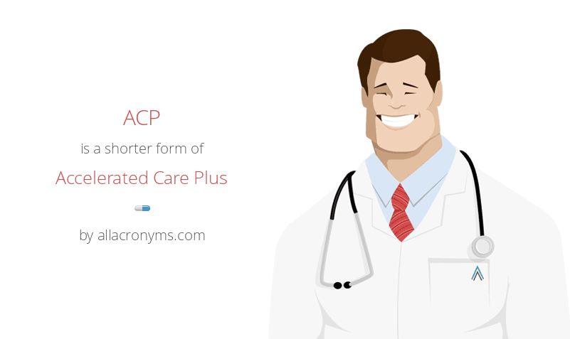 Accelerated Care Plus Logo - ACP abbreviation stands for Accelerated Care Plus