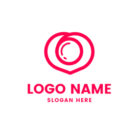 Circle Red Logo - Free Wedding Logo Designs. DesignEvo Logo Maker
