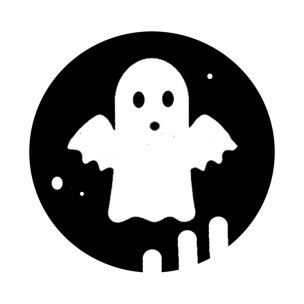 Black and White Ghost Logo - NEED GHOST PRODUCERS
