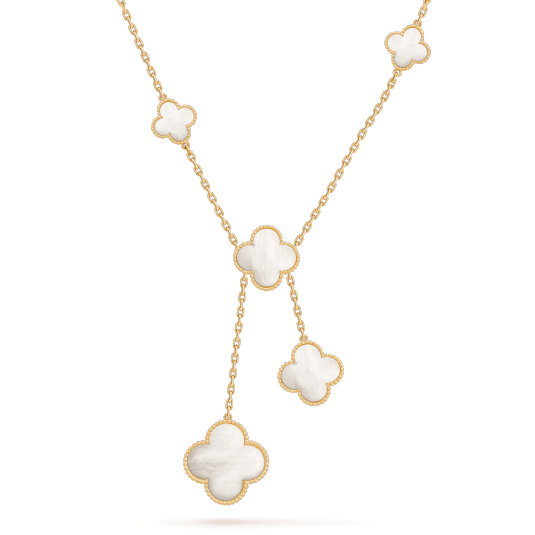 Van Cleef Logo - Magic Alhambra necklace, 6 motifs - VCARD79100- Van Cleef & Arpels