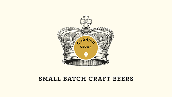 Beer Crown Logo - cornish crown craft beer logo