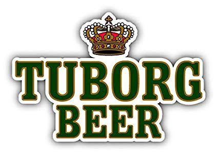 Beer Crown Logo - Tuborg Beer Logo Crown Car Bumper Sticker Decal 14 X
