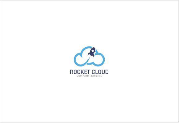 Cloud Company Logo - Rocket Cloud Logo Logo Templates Creative Market