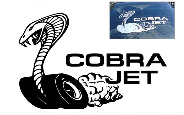 Cobra Jet Logo - Graphic Express - Mustang Cobra Jet Decal - 16