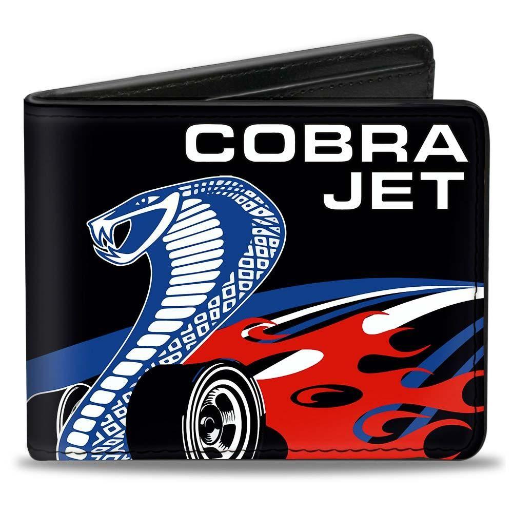 Cobra Jet Logo - Bi-Fold Wallet - COBRA JET Logo + FORD Oval Black/Blue/White/Red ...