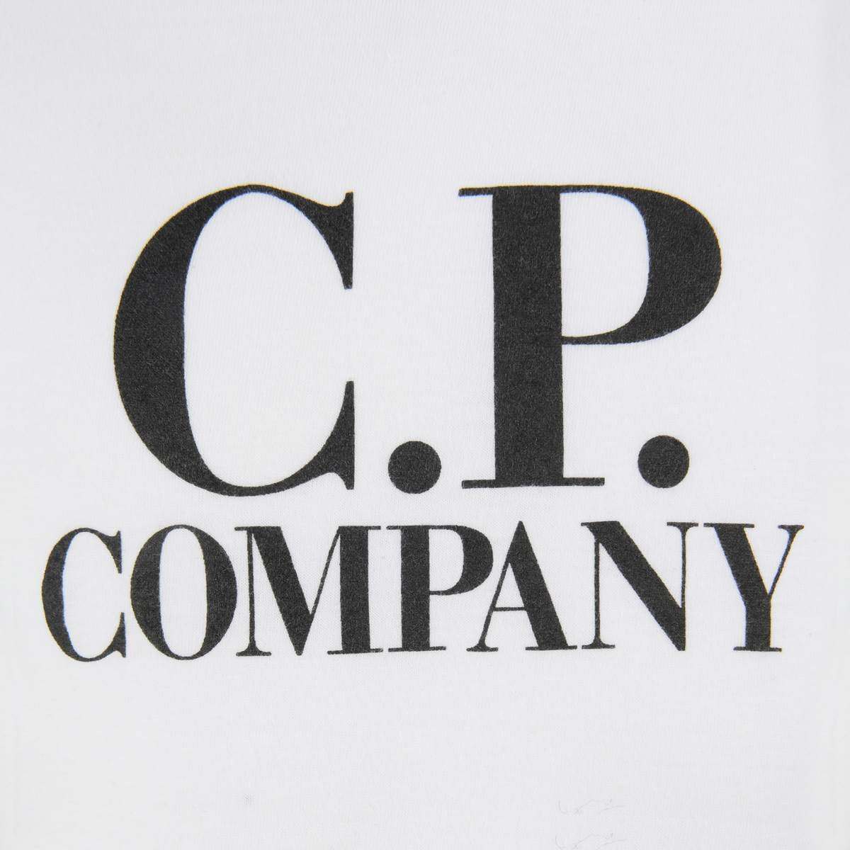 Company White Logo - C.P. Company White Logo Print Top