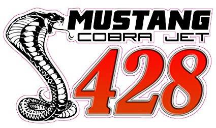 Cobra Jet Logo - Amazon.com: Mustang Cobra Jet 428 Decal 5