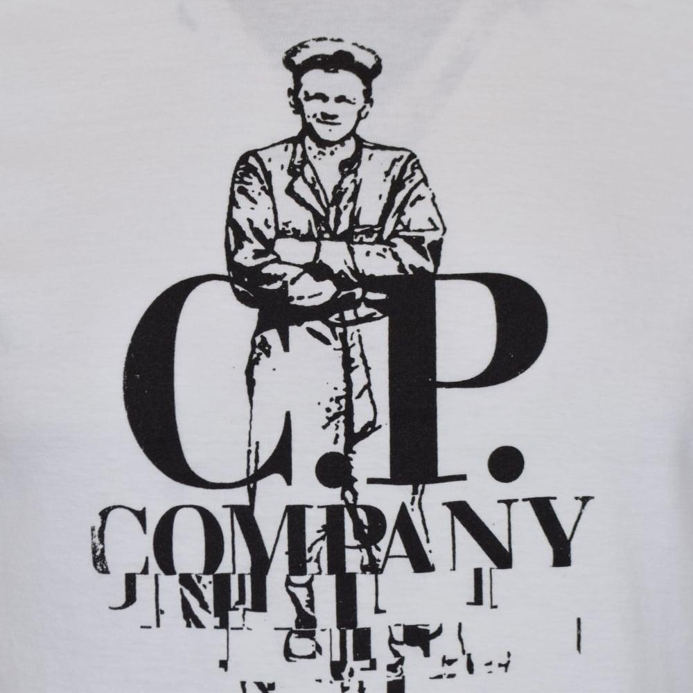 Company White Logo - C.P. COMPANY C.P. Company White Logo T-Shirt - Men from ...