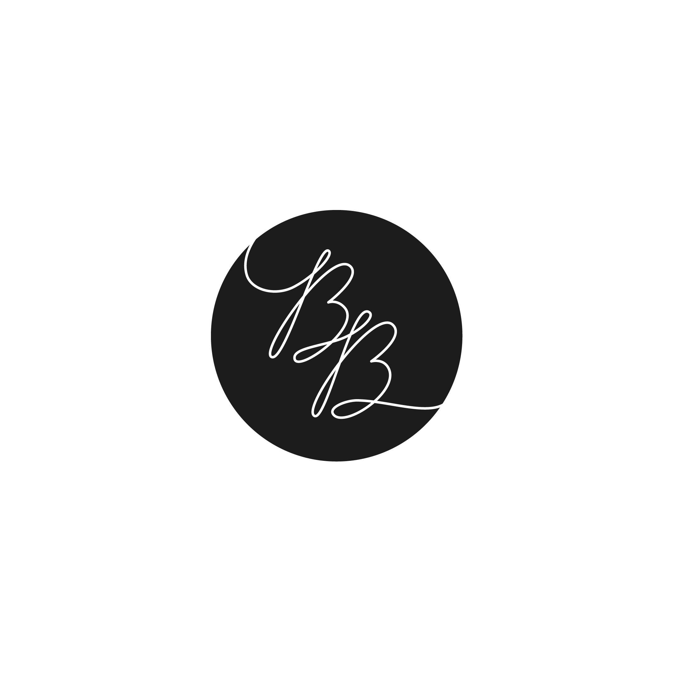 B B In Circle Logo - Modern BB Monogram | Lettering & Typography | Pinterest | Logo ...