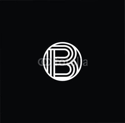 B B In Circle Logo - Initial letter B BB BBB OB BO minimalist art monogram shape logo ...