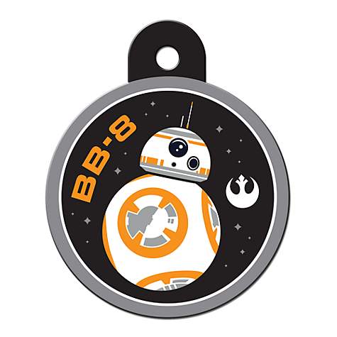 B B In Circle Logo - Star Wars BB-8 Engravable Circle Pet I.D. Tag | Petco