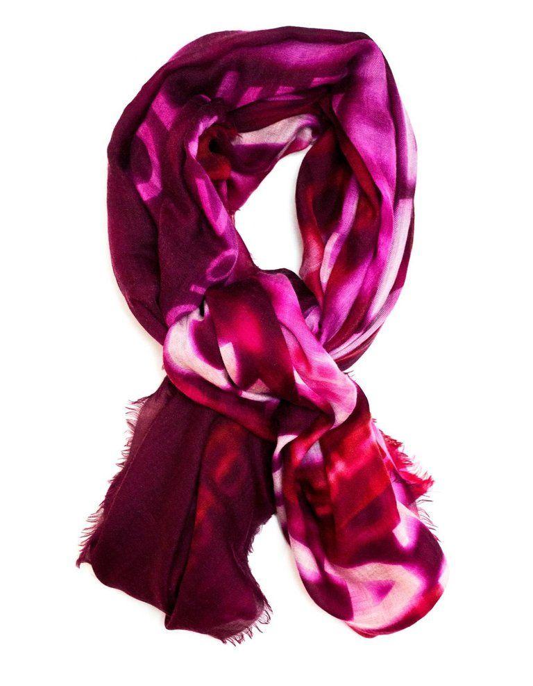 Red Pink Logo - Chanel Purple, Red and Pink Logo Cashmere Scarf Shawl For Sale at ...