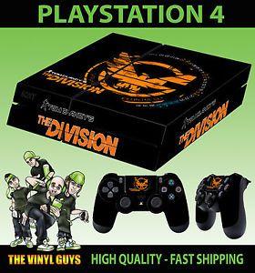Division Logo - PS4 Skin Tom Clancy The Division Logo Black Sticker + Pad decals ...