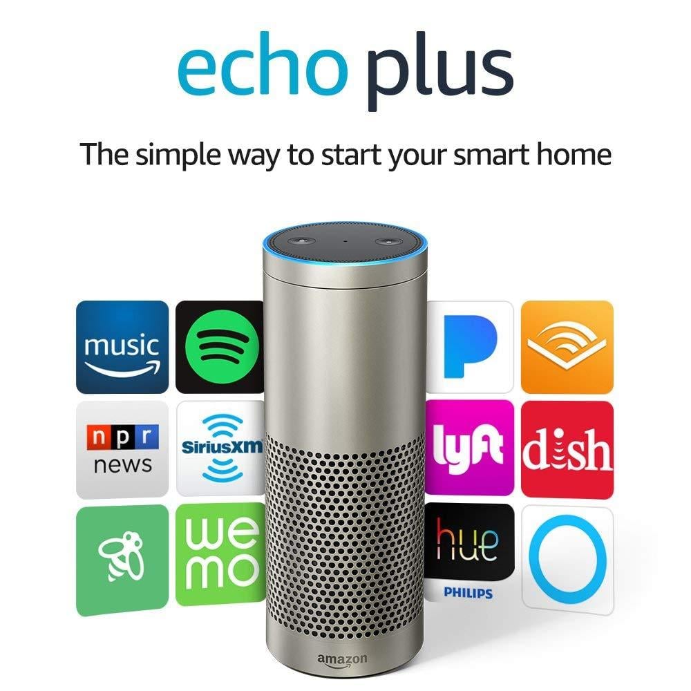 Amazon Plus Logo - Amazon Echo Plus with Alexa (1st Generation) - Smart Home, Business ...