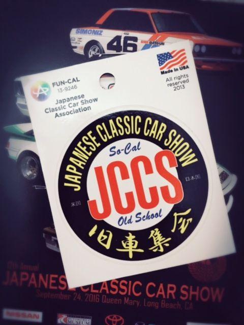 Japanese Vintage Car Logo - Free JCCS Signature Sticker for any Shoppers | Japanese Classic Car Show