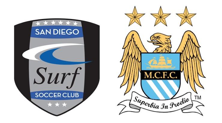 Surf Soccer Logo - San Diego Surf SC And Manchester City Partner