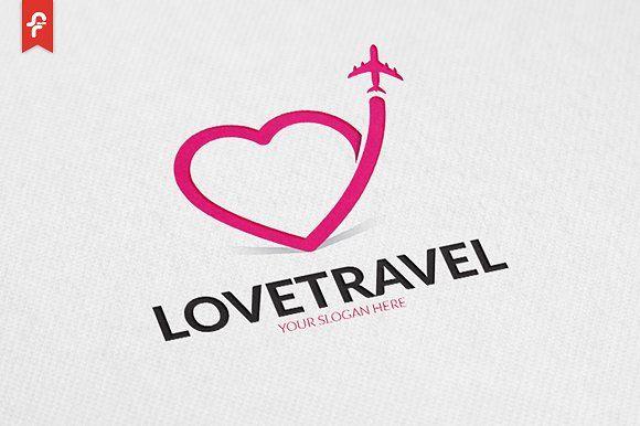 Travel Logo - Love Travel Logo Logo Templates Creative Market