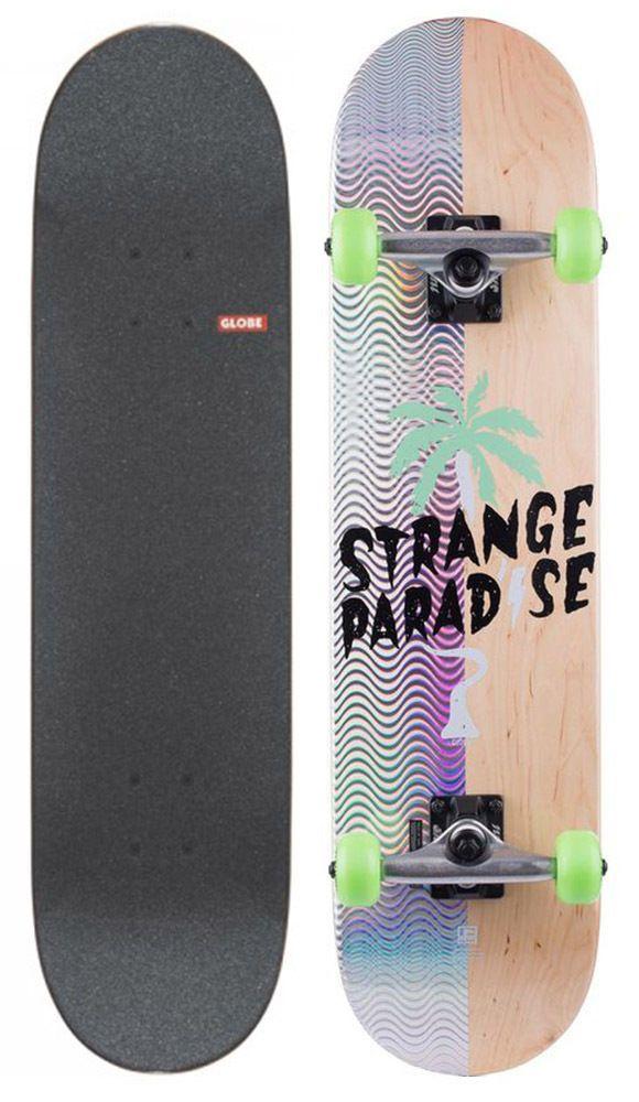 Paradise Skateboard Logo - Globe Skateboard Complete Half Prism Strange Paradise 7.875