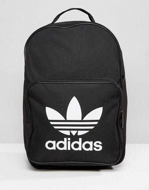 Black Adidas Logo - adidas Originals | adidas Originals trefoil logo black backpack