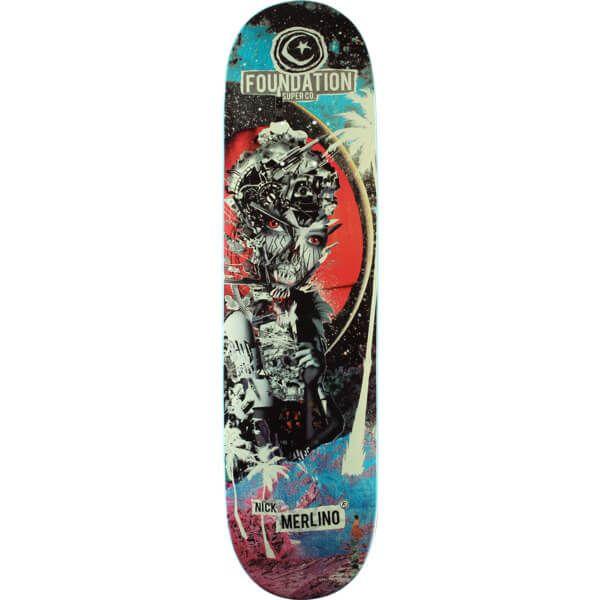 Paradise Skateboard Logo - Foundation Skateboards Nick Merlino Nuclear Paradise Skateboard Deck ...