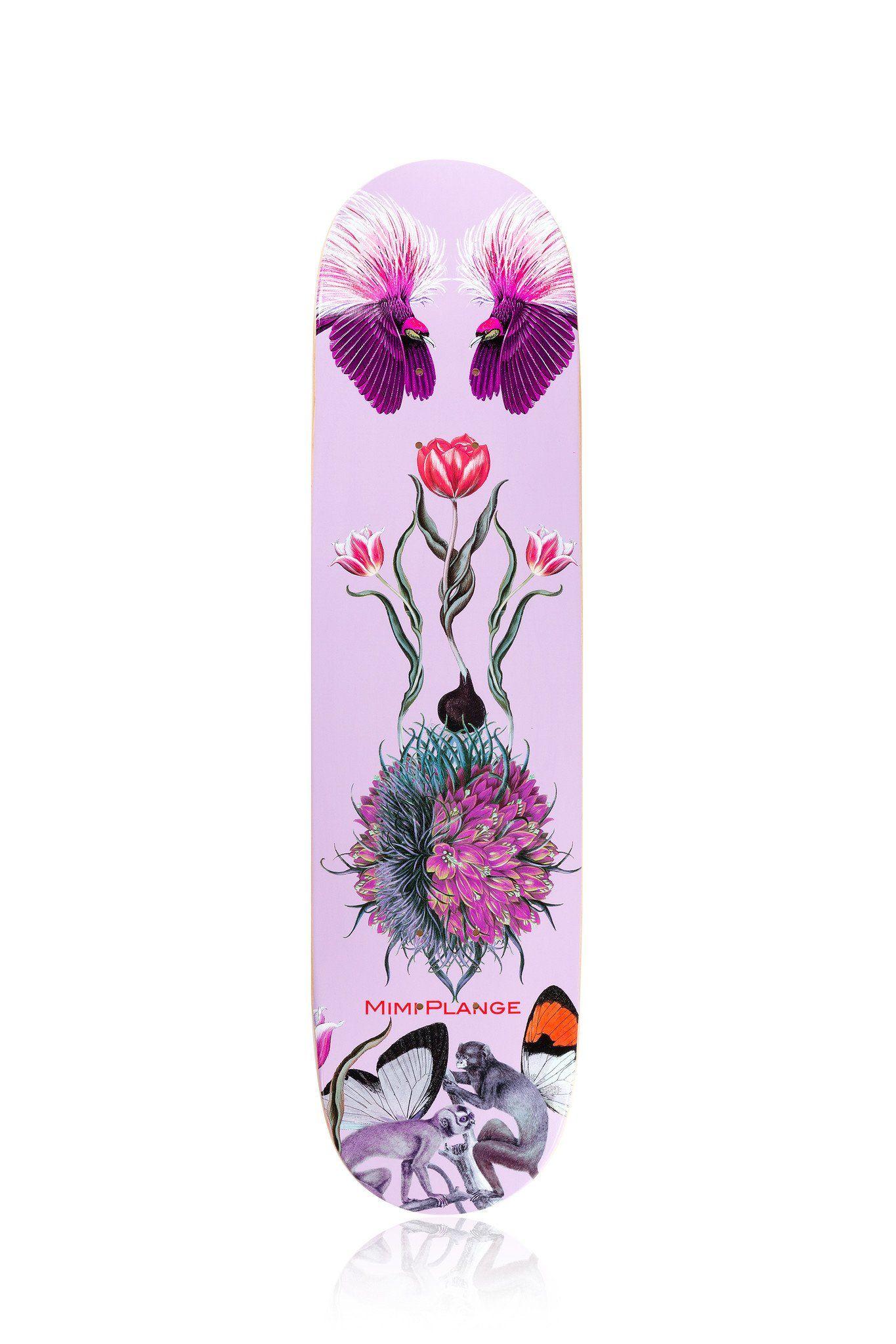 Paradise Skateboard Logo - Birds of Paradise' Art Skate Deck - Mimi Plange