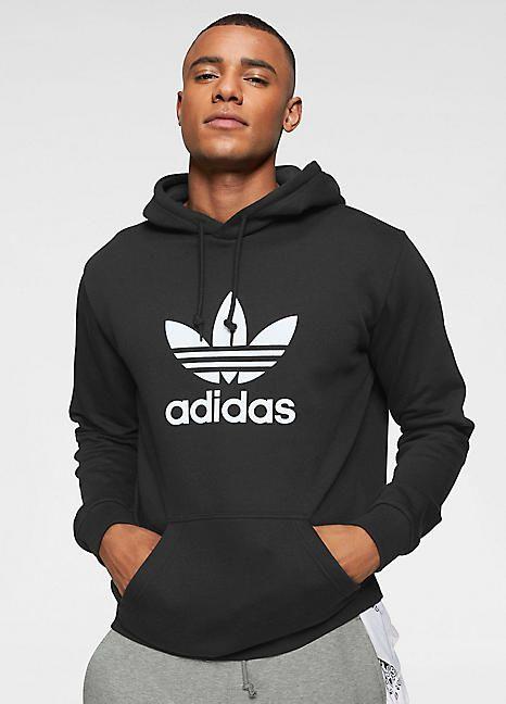 Adidas Originals Trefoil Logo - adidas Originals Trefoil Logo Hooded Sweatshirt | Grattan