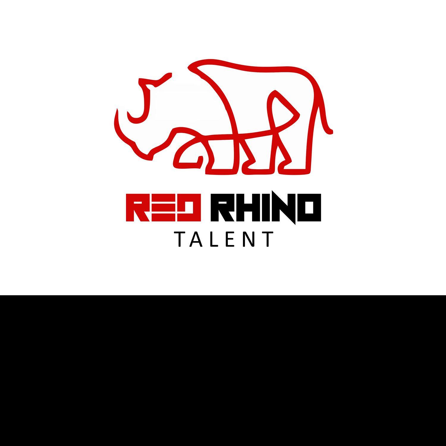 Red Rhino Logo - Logo Design for Red Rhino Talent by y creations | Design #19602714