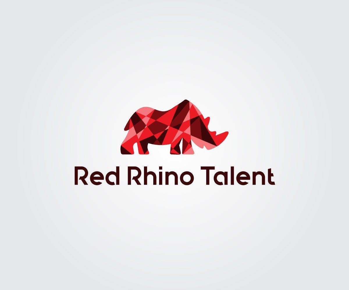 Red Rhino Logo - Logo Design for Red Rhino Talent by siri_graphix | Design #19573469