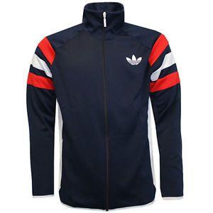 Adidas Originals Trefoil Logo - Adidas Originals Trefoil Logo FC Full Zip Mens Navy Track Top Jacket ...