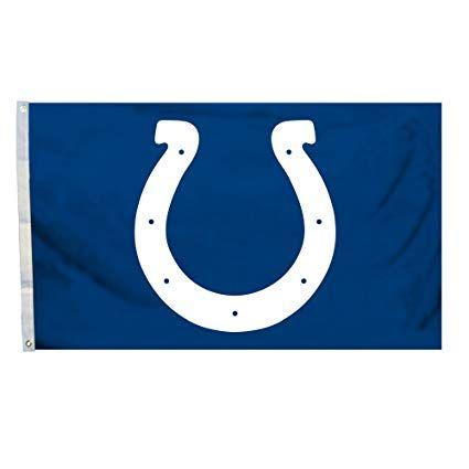 NFL Colts Logo - Amazon.com : NFL Indianapolis Colts Logo Flag with Grommets, 3 x 5