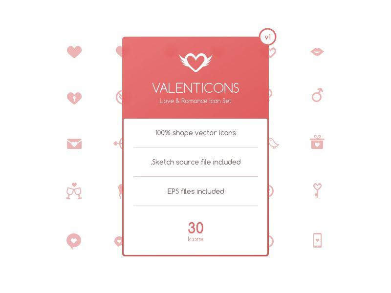 Love App Logo - Valentines Icon Icon Sketch freebie free