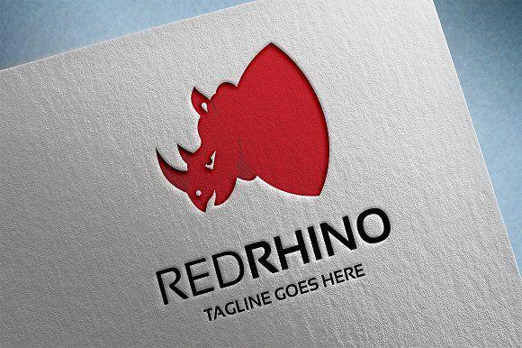 Red Rhino Logo - Red Rhino Logo ~ Logo Templates ~ Creative Market