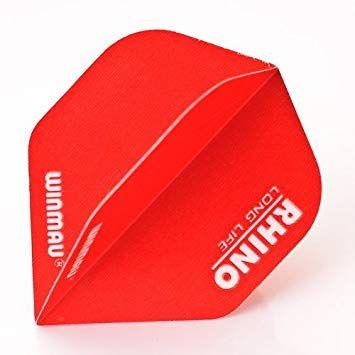 Red Rhino Logo - x SETS WINMAU RED RHINO DART FLIGHTS EXTRA TOUGH SUPER STRONG LONG