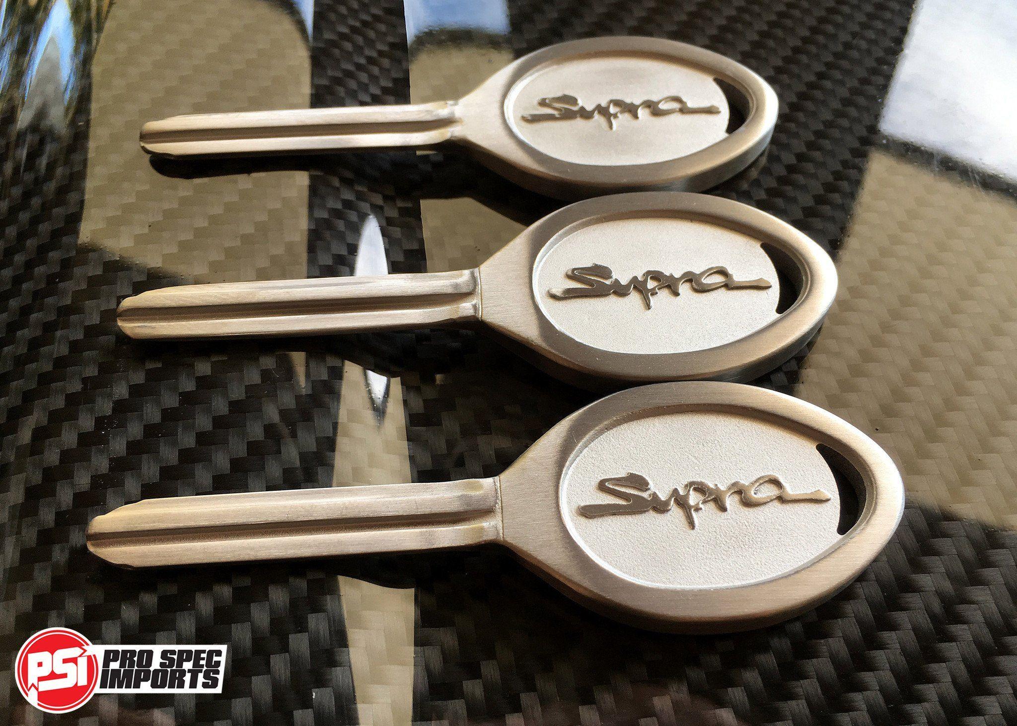 Supra Sniping Logo - 3 x Titanium Supra Key's – Pro Spec Imports