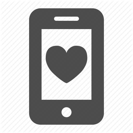 Love App Logo - App, dating, heart, love, mobile phone, phone, smartphone icon