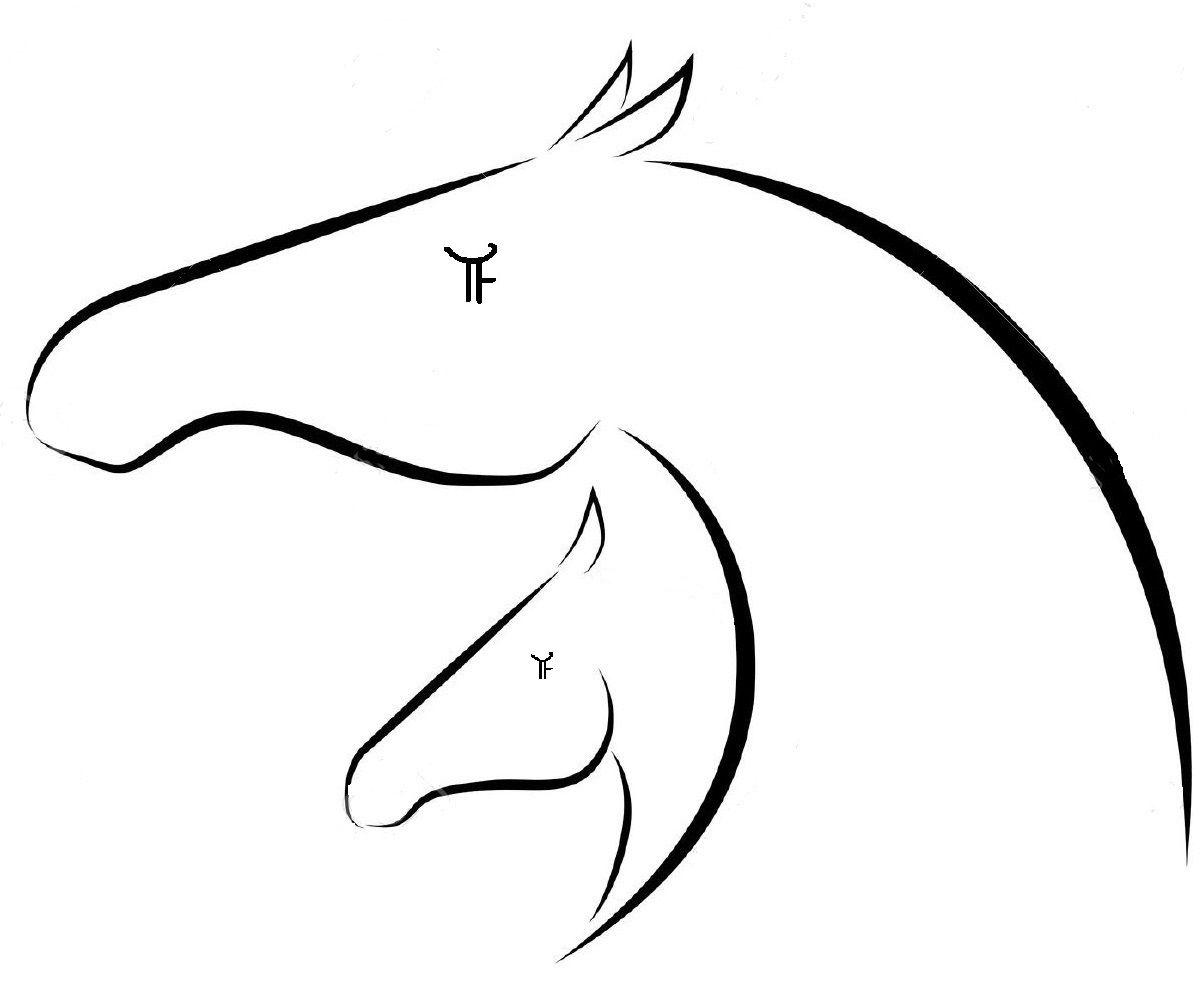 Mare and Foal Logo - Talisman Farm Sport Horses & Sport Ponies