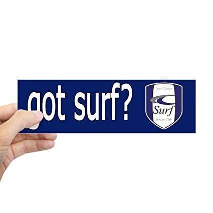 Surf Soccer Logo - CafePress Soccer Logo'd Bumper Sticker Rectangle