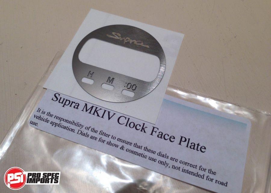Supra Sniping Logo - S1 Clock Stainless Steel Face Plate with 'Supra' logo – Pro Spec Imports