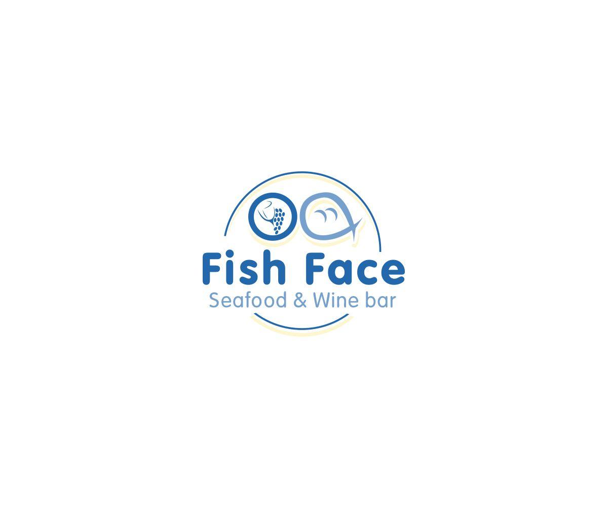 Fish Face Logo - Modern, Elegant, Seafood Restaurant Logo Design for Fish Face