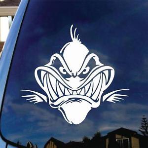 Fish Face Logo - Fish Bones Face Vinyl Decal Car Sticker Boat Truck Fishing Bass