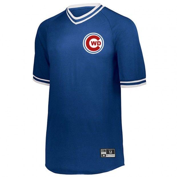 Retro C Logo - CWD Baseball Retro V Neck Baseball Jersey