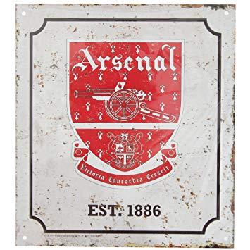 Retro C Logo - Amazon.com : Arsenal Unisex Retro Logo Sign, Multi Colour : Garden