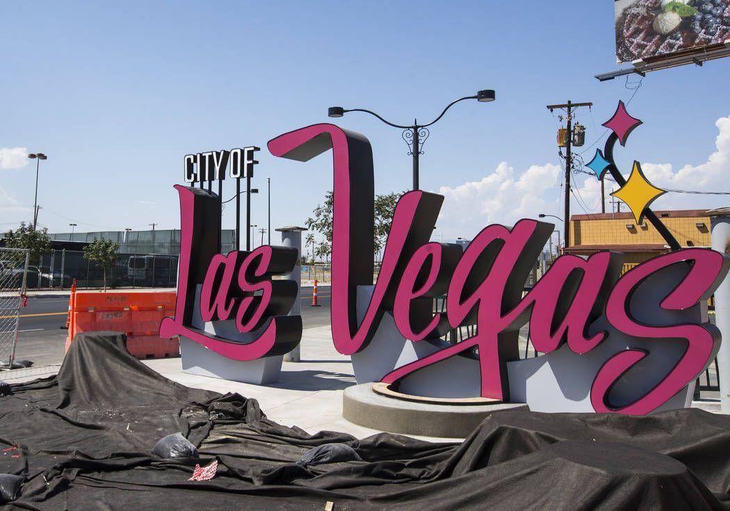 City of Las Vegas Logo - New downtown Las Vegas sign set to light up entry into city | Las ...