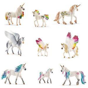 Mare and Foal Logo - Schleich Figurine - Rainbow, Winged, Sea Unicorn Stallion, Mare ...